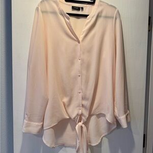 Apt. 9 Women's Pale Pink Button-Down Blouse